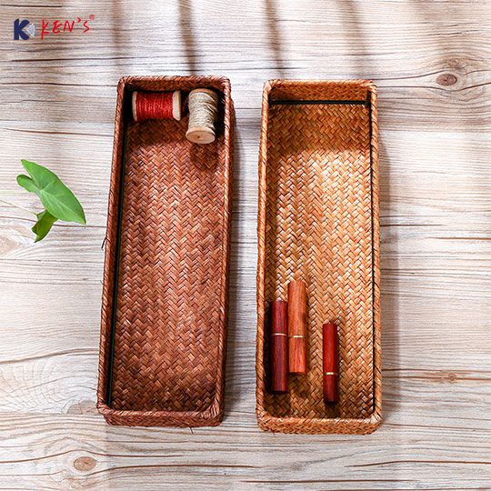 手工编厨房调味罐收纳盒 （K002026）