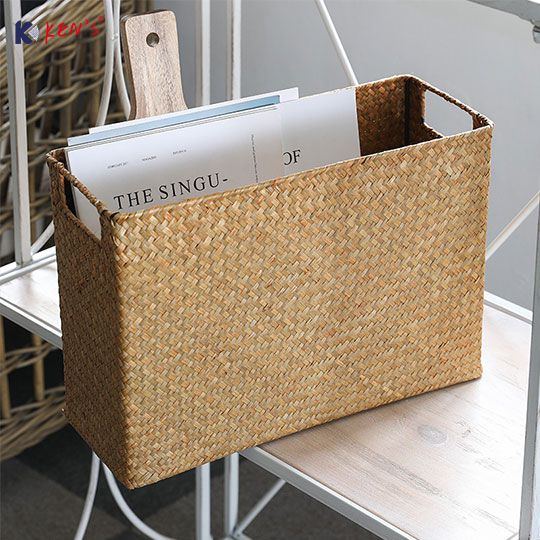 Flat seagrass basket (455)