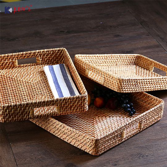 Rattan tray S/3 （1087）