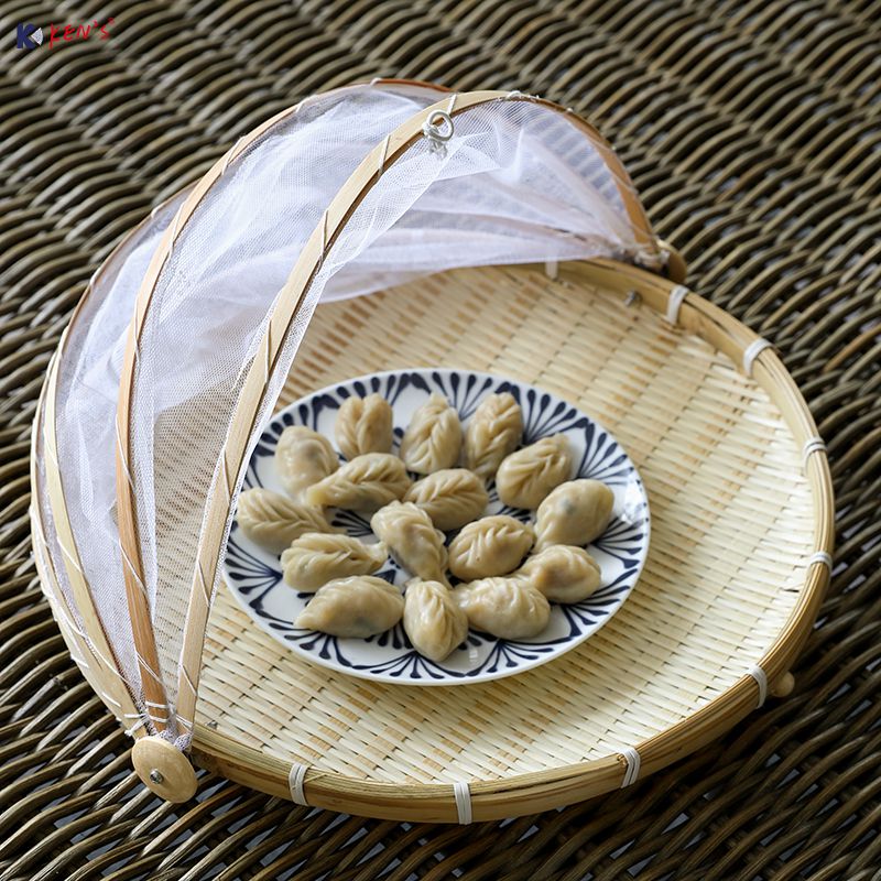 Bamboo basket with net （1127）