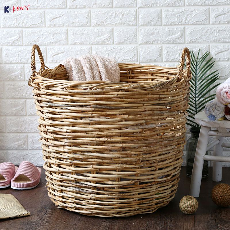 Rattan basket - Round S/3 (2332)