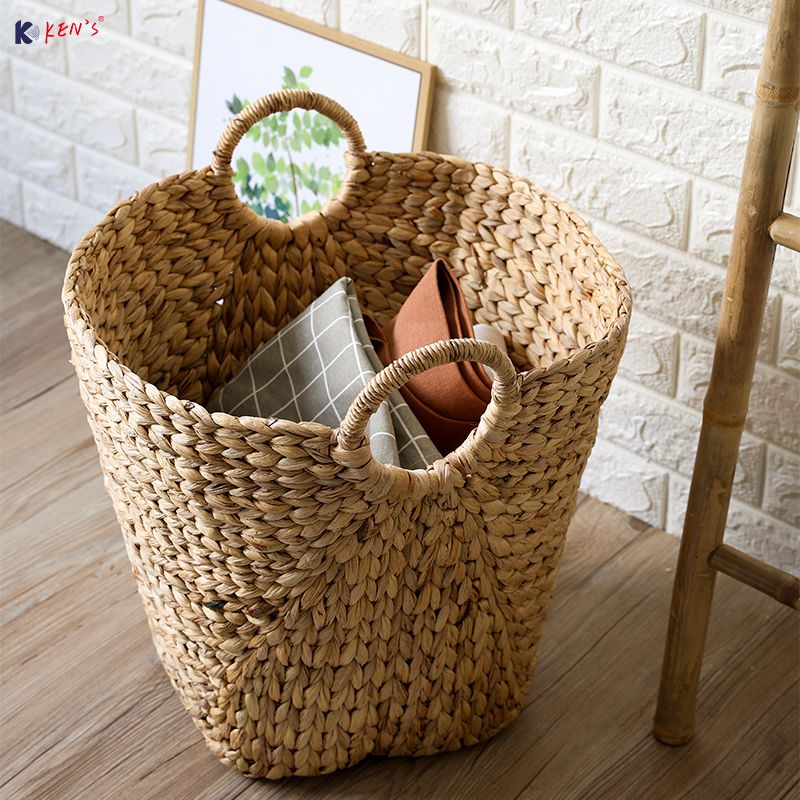 Water hyacinth basket S/3 (2587)