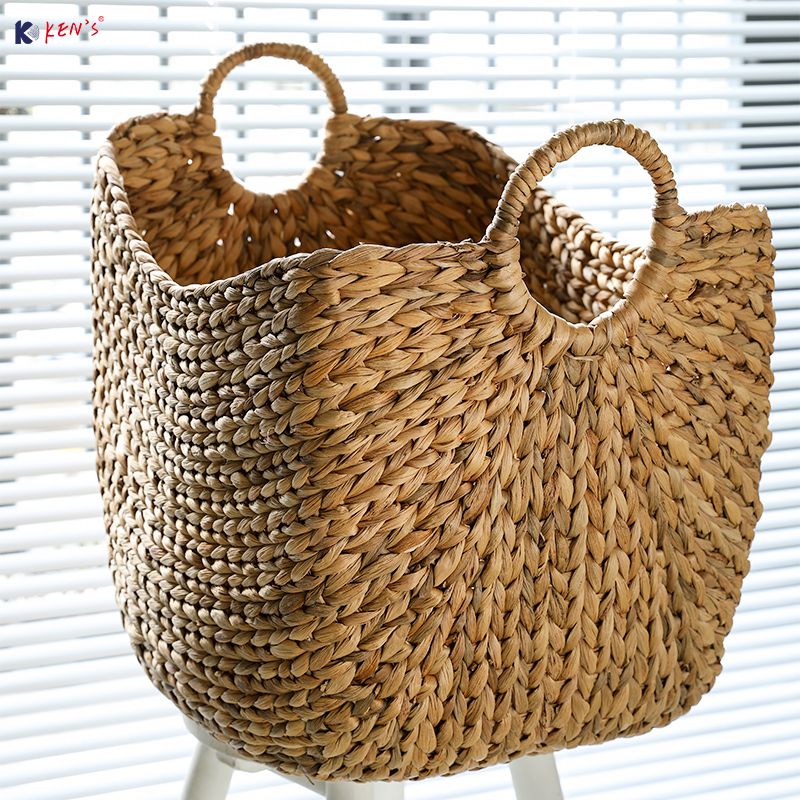 Water hyacinth basket - Large S/5 (2588)