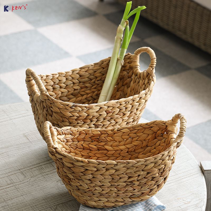 Water hyacinth basket - Oval S/3 (2725)